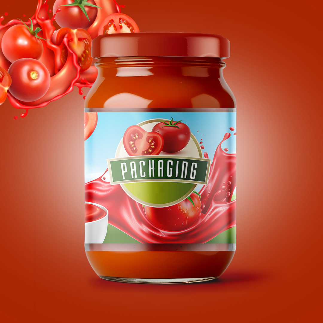 FMCG Bottle Sticker Design