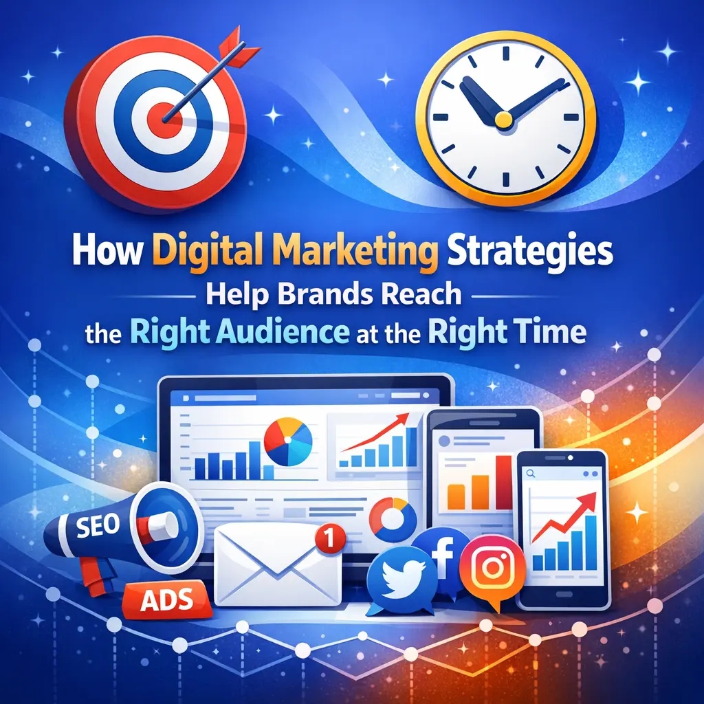 How do digital marketing strategies help brands reach the right audience at the right time