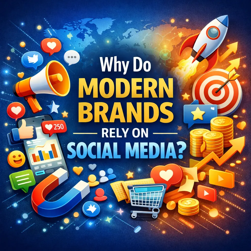 Why do modern brands rely on social media for digital marketing success