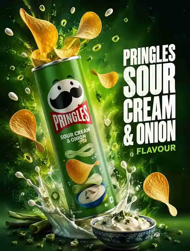 Pringles Sour and Cream Poster