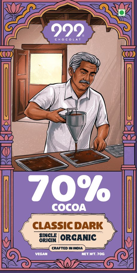70% Classic Dark original packaging artwork