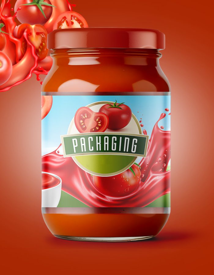 FMCG Bottle Sticker Design